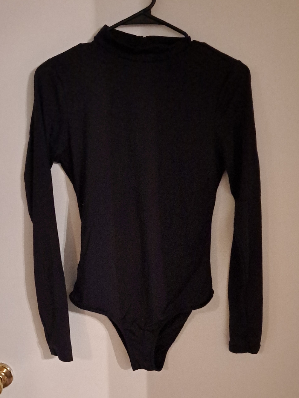 Hurley Black Long-Sleeve Half Zip Crew Neck Swimsuit